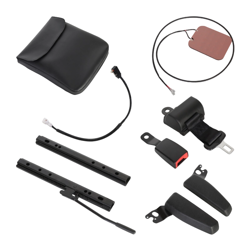 BF1-2 适用于仓库车队的黑色乙烯基经济型靠背可折叠叉车座椅